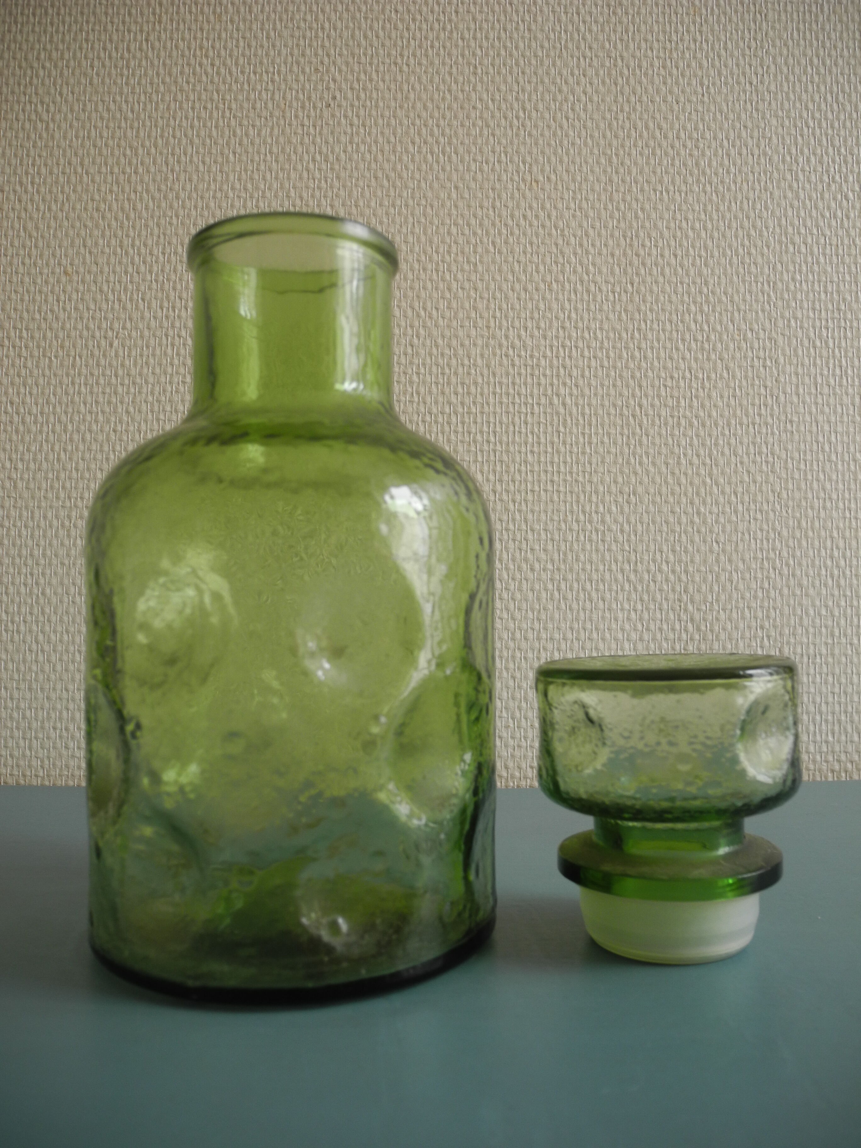 old carafe vintage bottle 70s