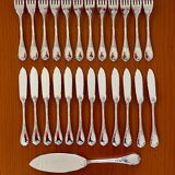 Christofle Marly fish cutlery and serving set with box, new condition