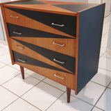 Vintage Scandinavian teak chest of drawers 1960s