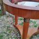 Empire style pedestal table with marble top