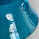 Decorative bowl in blue bubble glass Hand-blown glass