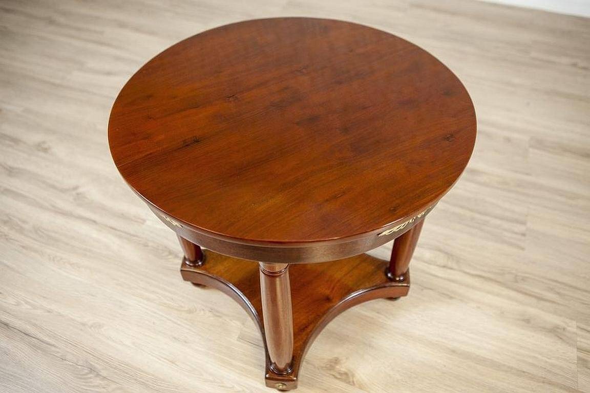 Late 19th Century Biedermeier Mahogany Oval Side Table, 1890s