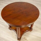Late 19th Century Biedermeier Mahogany Oval Side Table, 1890s