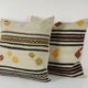 Set of 2 vintage kilim cushion covers 61x61 cm