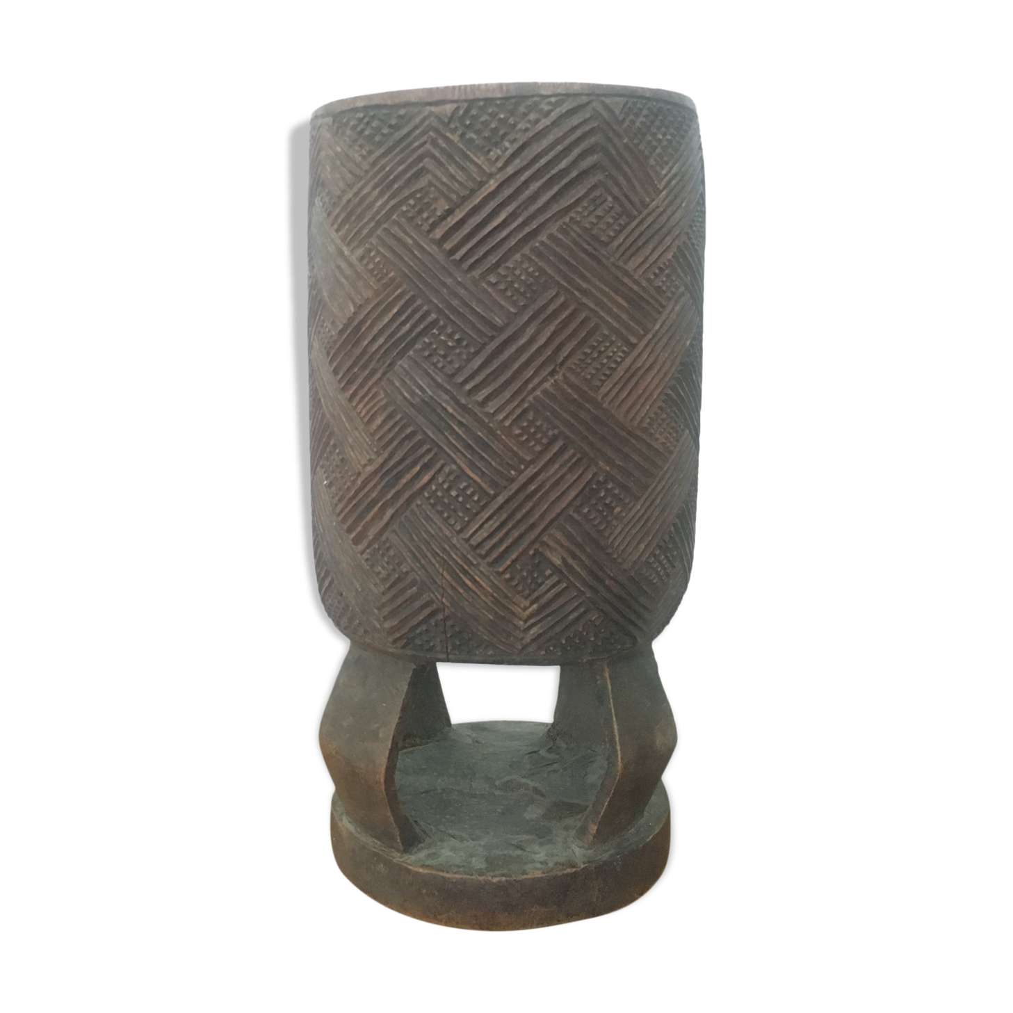 Wooden Kuba vase - Congo - Africa