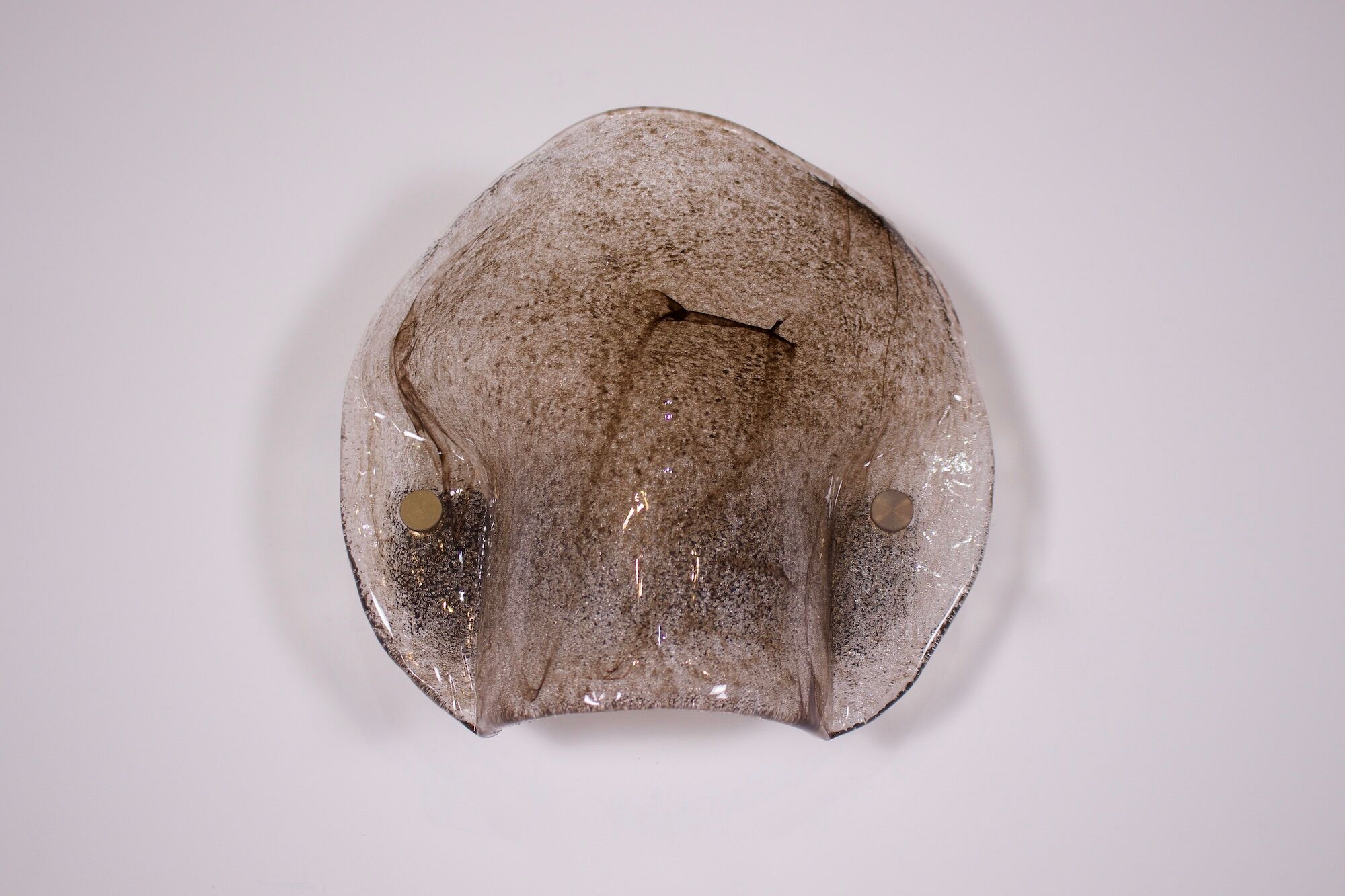 Murano wall lamps in blown glass.