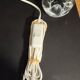 Lampe sculpture moderniste en cristal signé Schneider Paris France