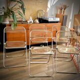 Vintage folding chair "plia" – giancarlo piretti, castelli 1969