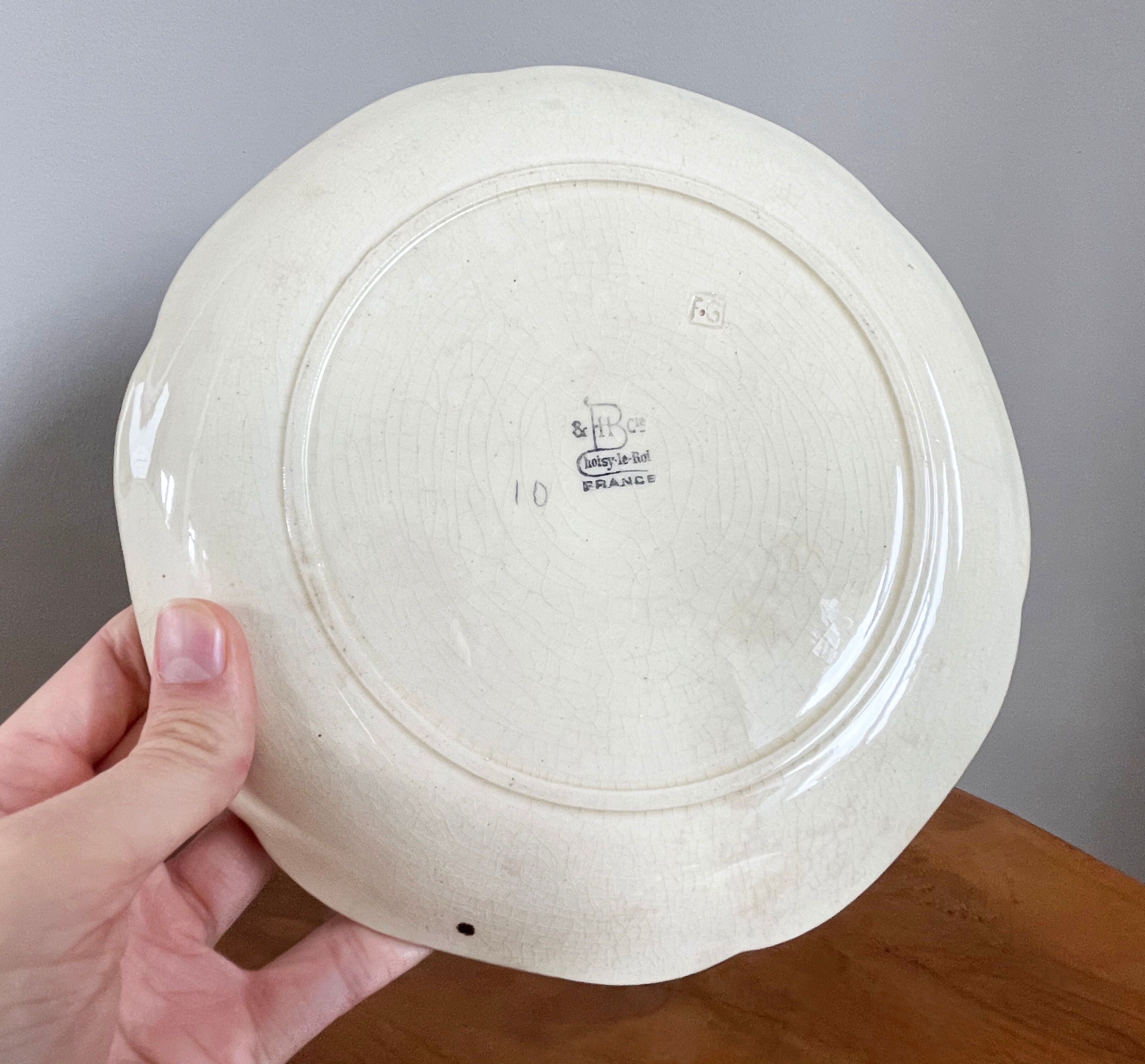 Assiette Choisy Le Roi Majolique du 19ème siècle