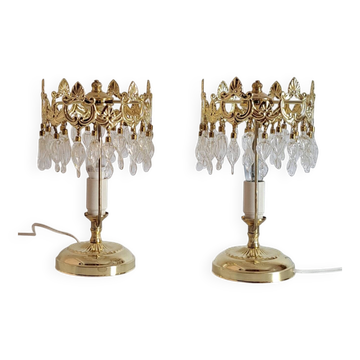 Pair of bedside lamps