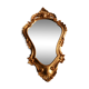 Baroque mirror 37x65cm