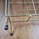 Vintage brass magazine rack – Wire design – 1950s/60s