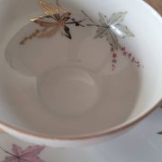 4 cups and saucers made of fine porcelain from Bavaria.