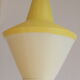 Early plastics cellulose pendant lamp by Atelier de recherche plastique and Rotaflex 1950s.