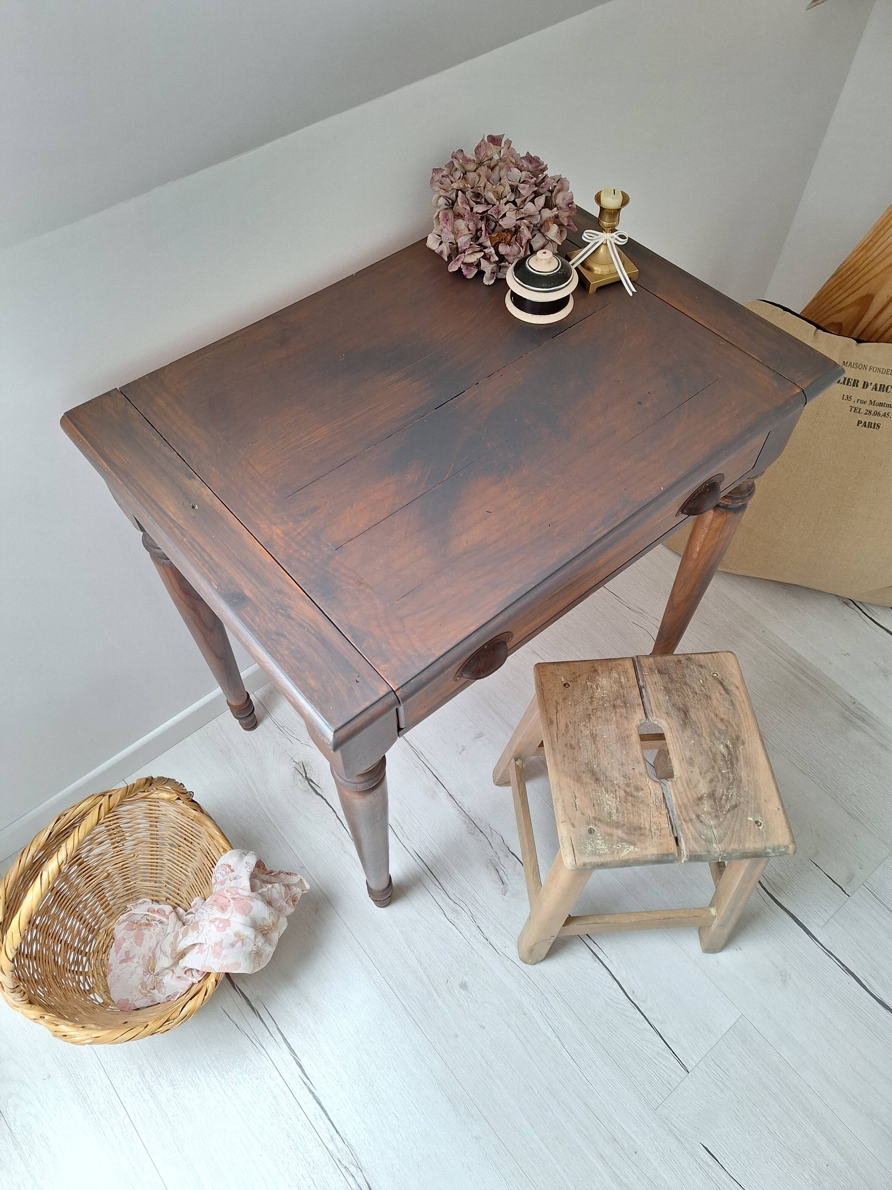 Solid wood desk / side table