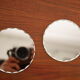 Mini duo of bevelled mirrors 10x10cm
