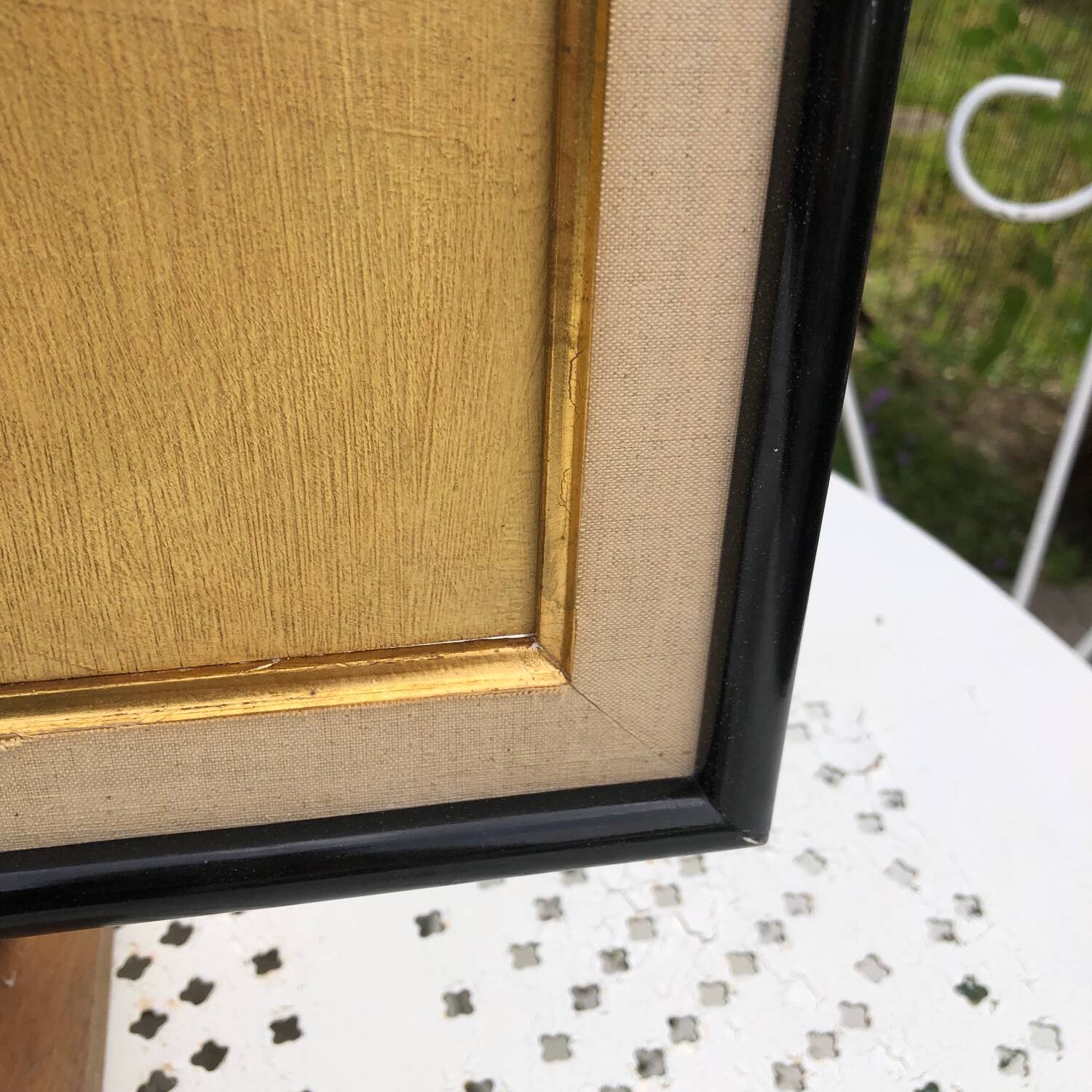 Abstract painting on panel