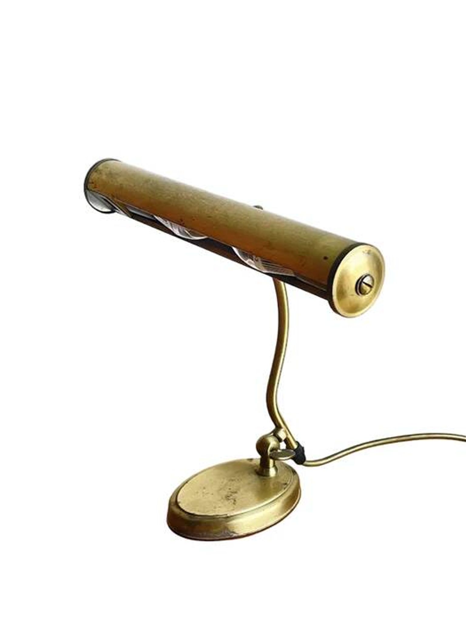 Pfäffle brass table lamp, mid-century modern design, Germany, 1960s