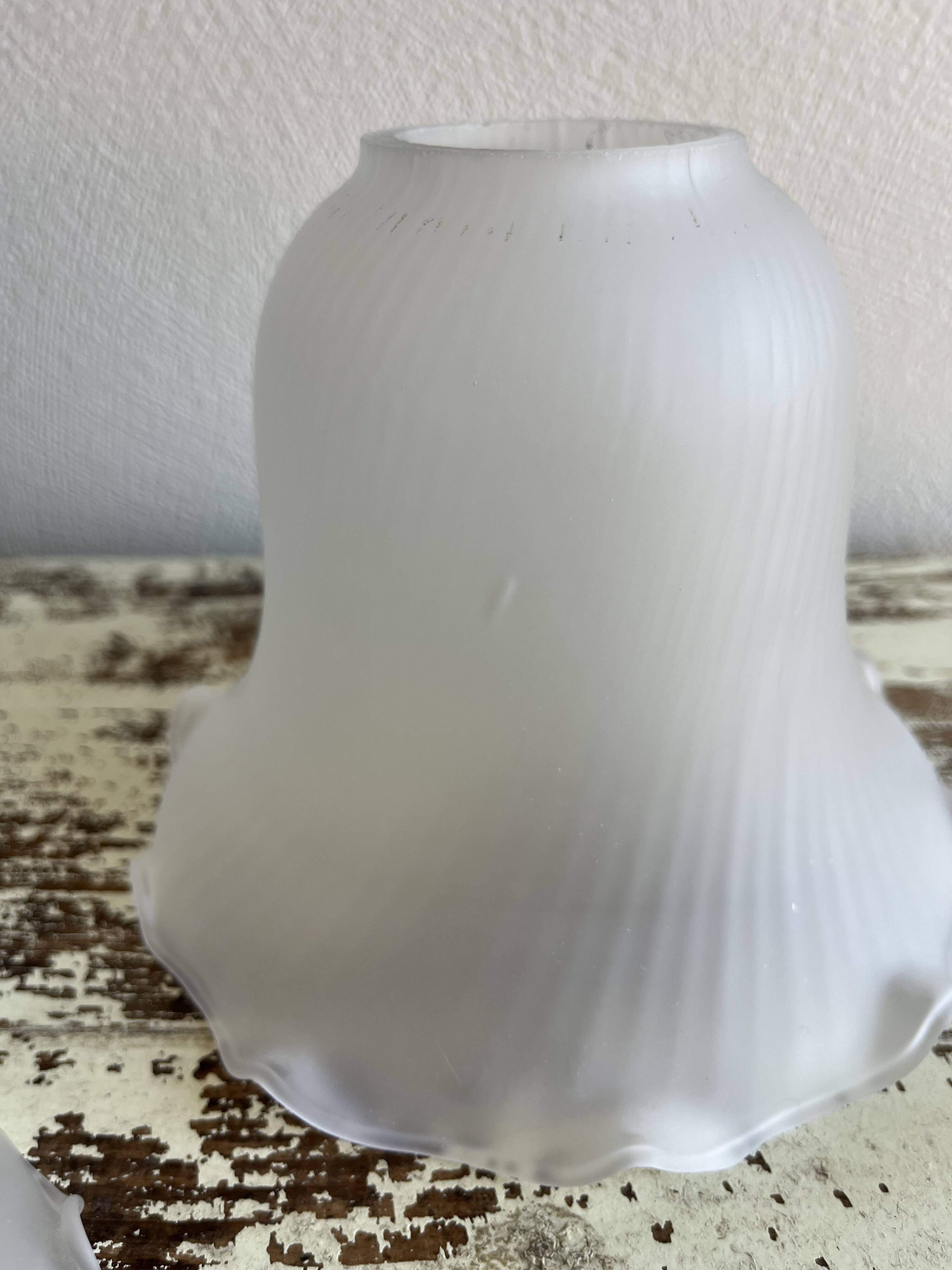 Old glass tulip globes