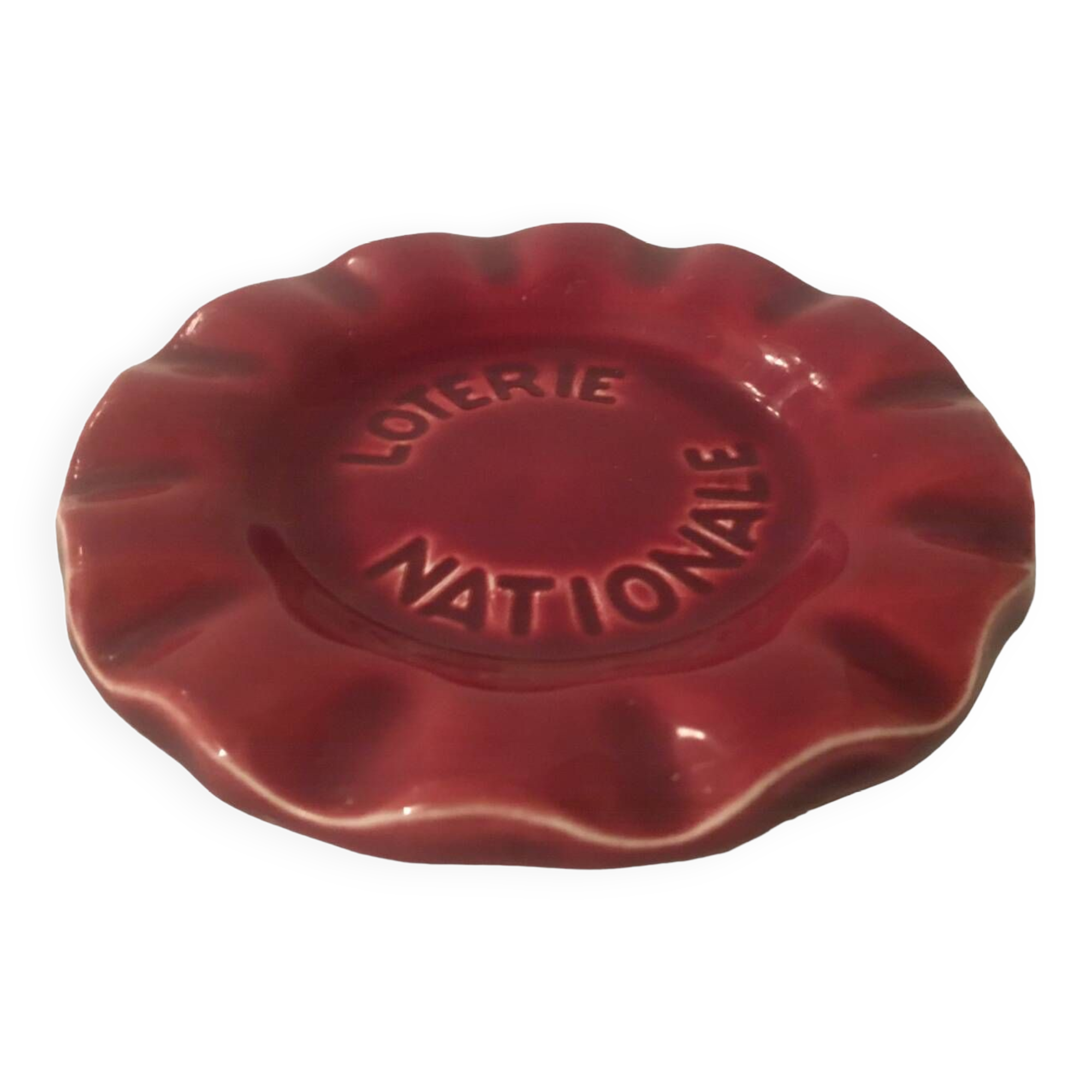 National Lottery advertising ashtray