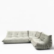 Ensemble modulable Togo en velours grege par Ducaroy, Maison Ligne Roset