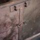 Old wooden chest with fittings, corsair chest, storage chest