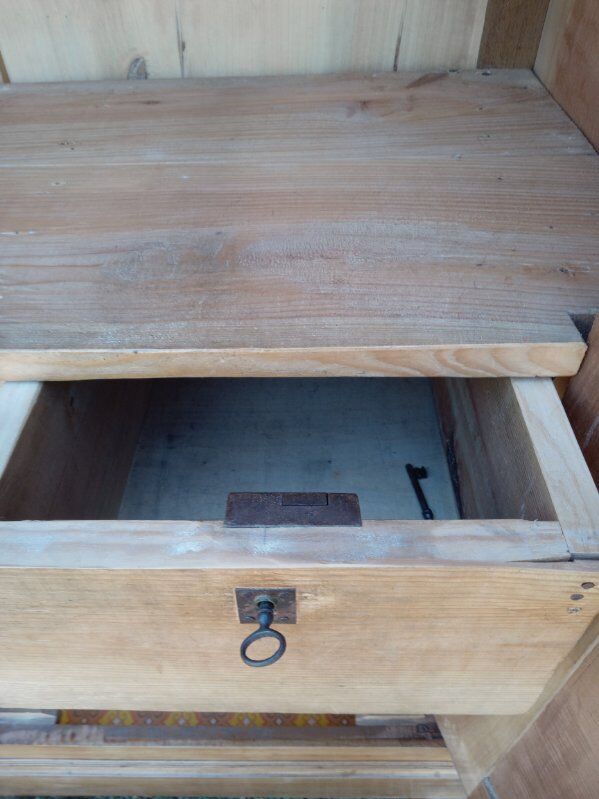 Solid cherry wood wardrobe