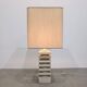 Grande lampe en pierre calcaire 1970s