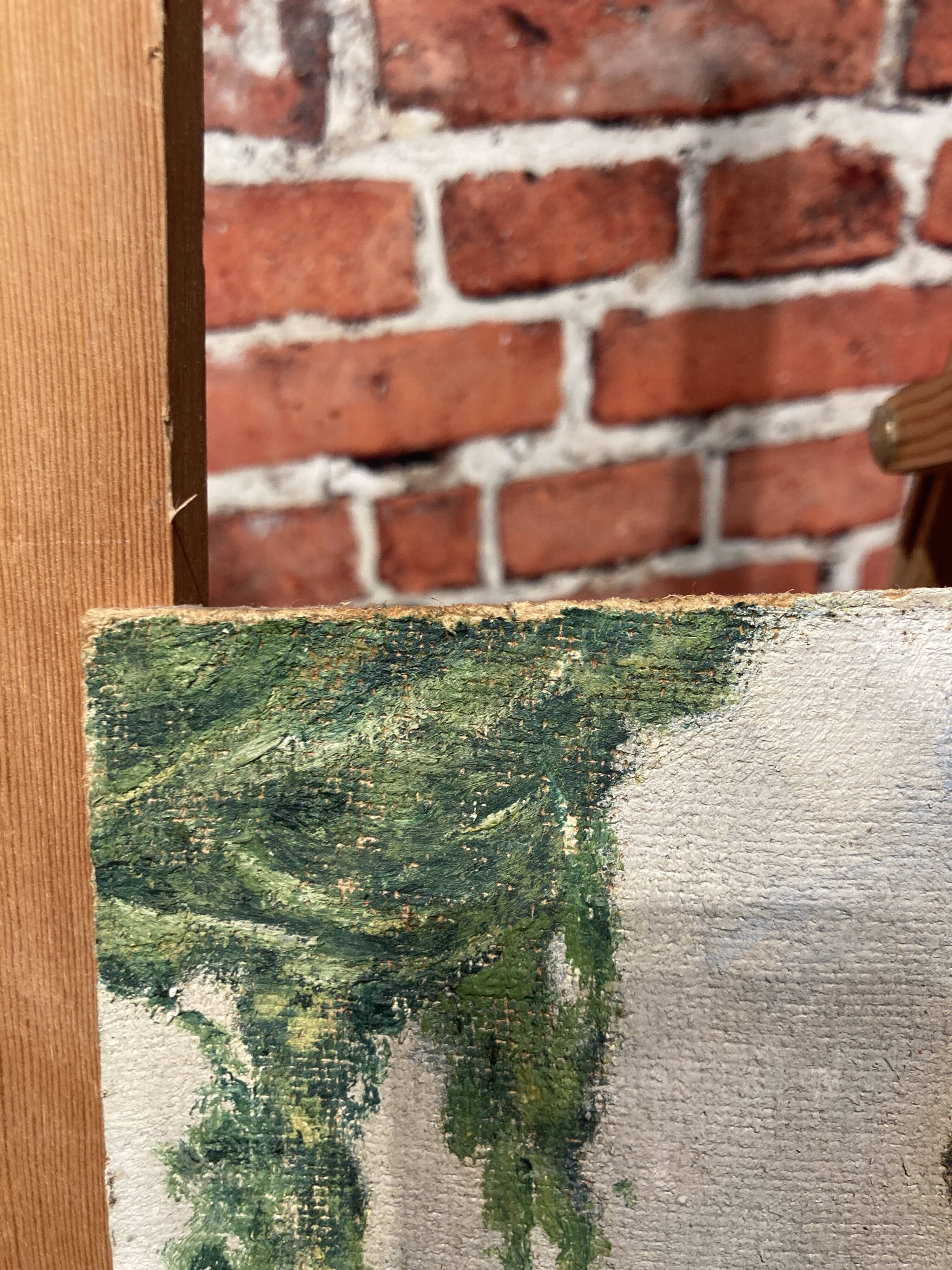 Painting on isorel of an African man