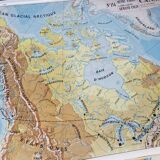 Geographic map cabinet