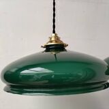 Green opaline pendant lights