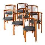 String chairs by Neils Jørgen Haugesen for Tranekaer, 1980s (set of 8)