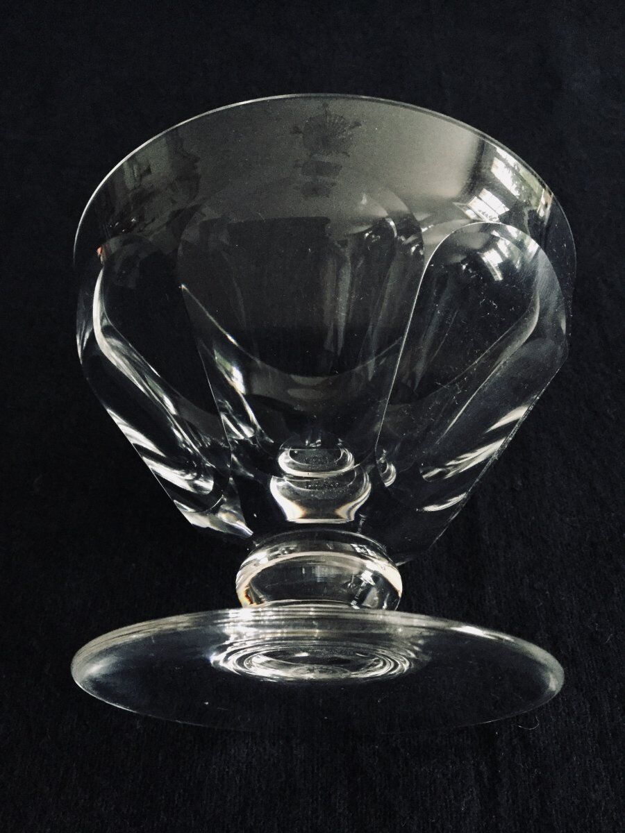 Lot de 5 coupes à champagne en cristal Baccarat modèle Talleyrand
