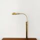 Adjustable 1970s Brass Floor Lamp by Florian Schulz