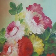 Grand tableau bouquet de fleurs  91,5 x 60,5