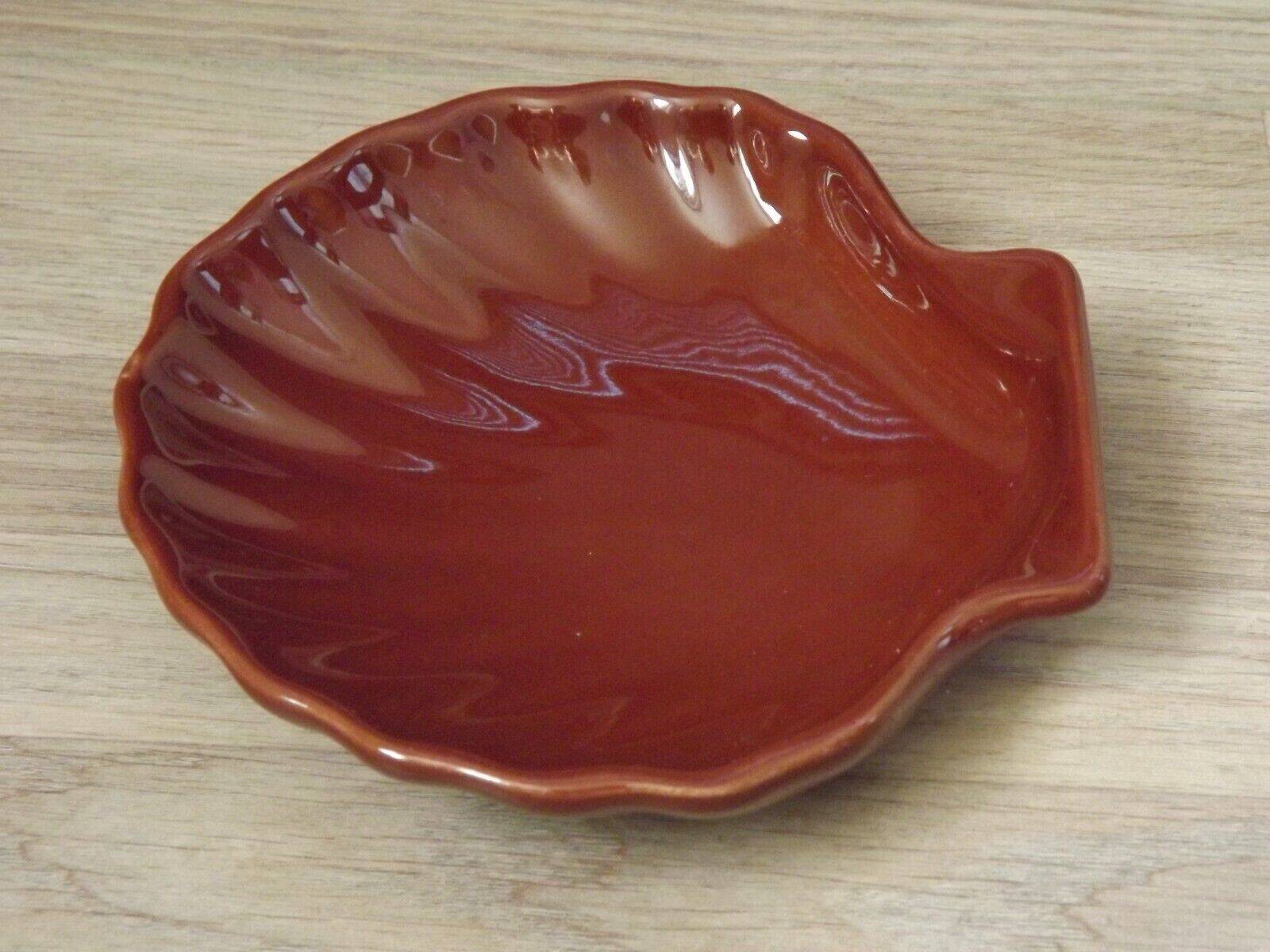 Set of 3 French Vintage Emile Henry Brown Coquille St Jaques Serving Dishes 4680