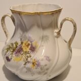 Vase à anses Porcelaine RL décor floral