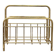 Vintage gold metal magazine rack – minimalist design – 1970s