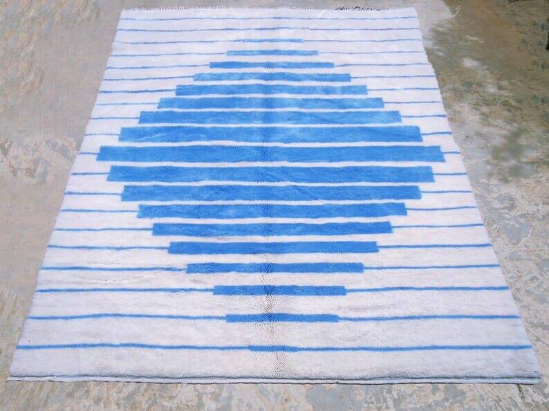 Handmade Beni Ouraine rug, size 100 x 200 cm