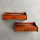 Vintage Danish floating nightstands teak