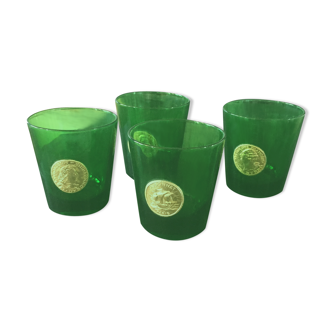 Lot of 4 Dubonnet glasses