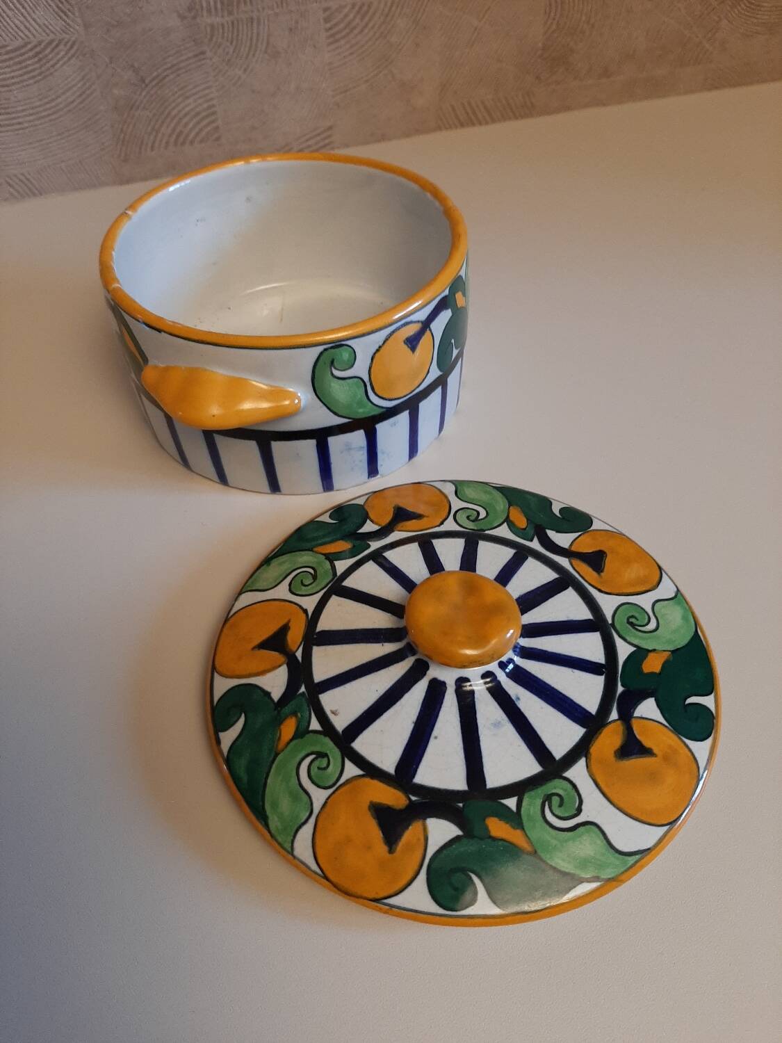 Rare art deco candy box HB HENRIOT Quimper