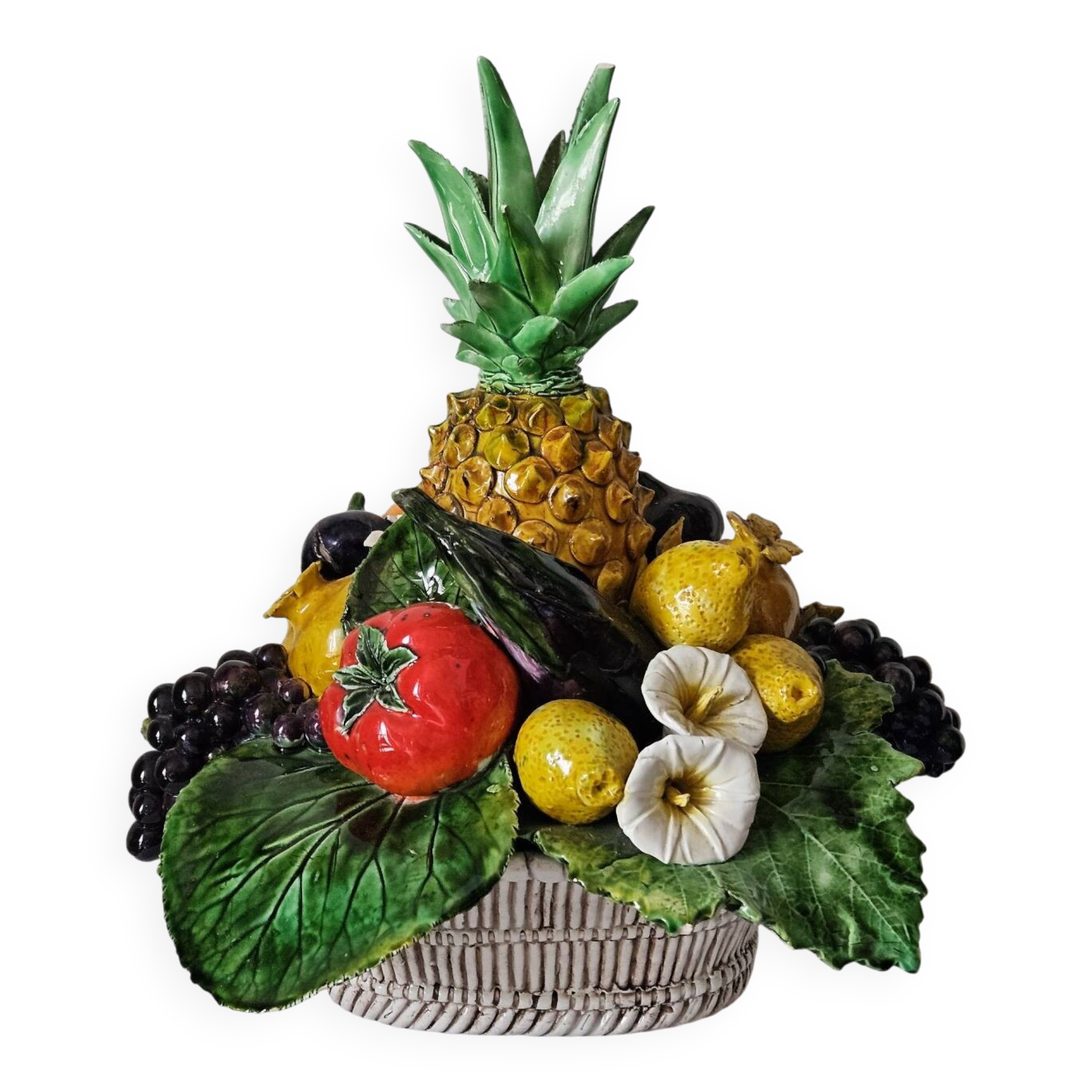 Vintage slipware fruit bowl