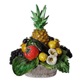 Vintage slipware fruit bowl