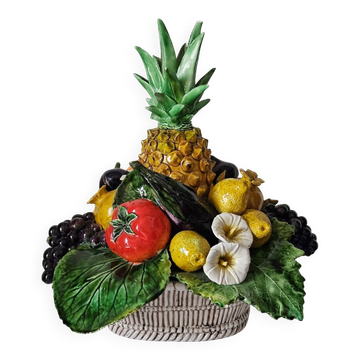 Vintage slipware fruit bowl