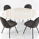 Table Tulip en marbre de Carrare vintage - Knoll