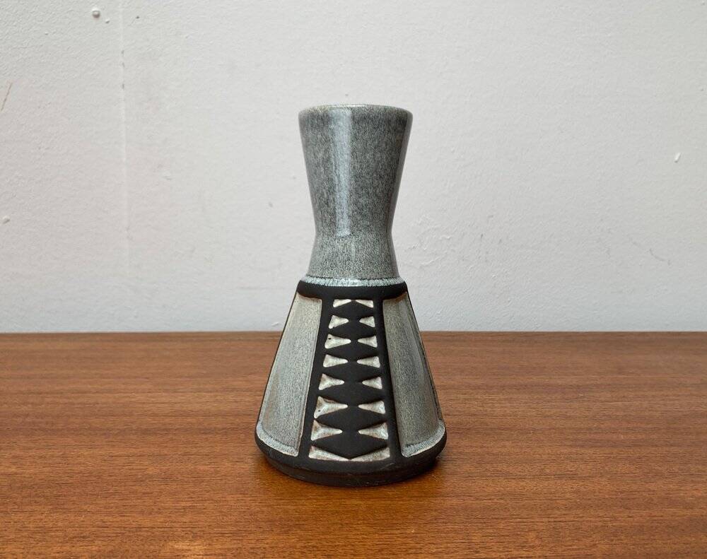 Ceramic vase from the Danish mid-century studio of Frank Keramik, 1960s.
