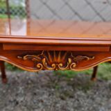 Louis XV extendable oval dining table
