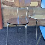 Set of 6 vintage mismatched formica chairs