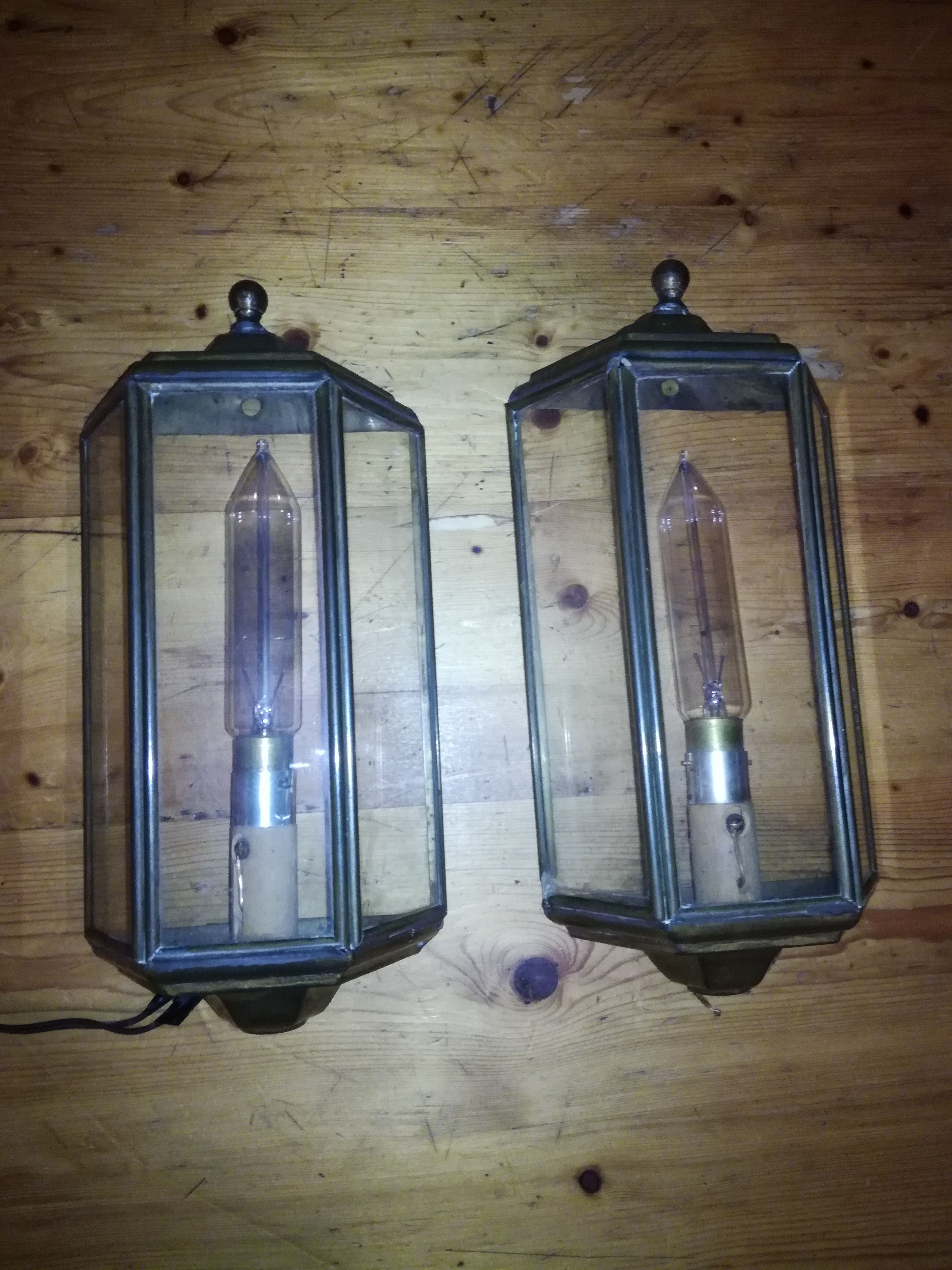 Two old sconces